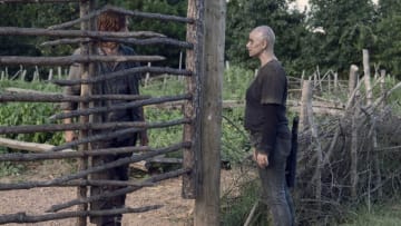 Norman Reedus as Daryl Dixon, Samantha Morton as Alpha - The Walking Dead _ Season 9, Episode 11 - Photo Credit: Gene Page/AMC