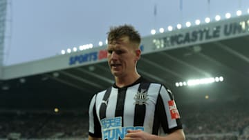 NEWCASTLE UPON TYNE, ENGLAND - MARCH 10: Matt Ritchie of Newcastle in action during the Premier League match between Newcastle United and Southampton at St. James Park on March 10, 2018 in Newcastle upon Tyne, England. (Photo by Mark Runnacles/Getty Images)