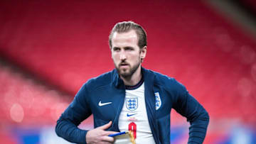 Harry Kane of England. (Photo by Sebastian Frej/MB Media/Getty Images)