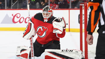 NEWARK, NJ - APRIL 18: Cory Schneider