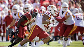 NORMAN, OK - OCTOBER 07: Running back David Montgomery