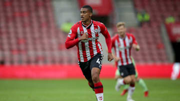 SOUTHAMPTON, ENGLAND - AUGUST 07: Yan Valery of Southampton during a pre-season friendly between Southampton FC and Athletic Bilbao at St Mary's Stadium on August 07, 2021 in Southampton, England. (Photo by Robin Jones/Getty Images)