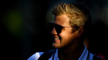 MELBOURNE, AUSTRALIA - MARCH 14: Marcus Ericsson of Sweden and Alfa Romeo Racing walks in the Paddock during previews ahead of the F1 Grand Prix of Australia at Melbourne Grand Prix Circuit on March 14, 2019 in Melbourne, Australia. (Photo by Clive Mason/Getty Images)