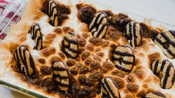 David Burtka and Keebler Fudge Stripe Cookies S’mores Recipes, photo provided by Keebler