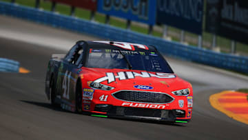 WATKINS GLEN, NY - AUGUST 04: Kurt Busch, driver of the #41 Haas Automation/Monster Energy Ford, practices for the Monster Energy NASCAR Cup Series GoBowling at The Glen at Watkins Glen International on August 4, 2018 in Watkins Glen, New York. (Photo by Chris Trotman/Getty Images)