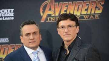 LOS ANGELES, CA - APRIL 23: Directors Joe Russo and Anthony Russo arrive for the Premiere Of Disney And Marvel's 'Avengers: Infinity War' held on April 23, 2018 in Los Angeles, California. (Photo by Albert L. Ortega/Getty Images)