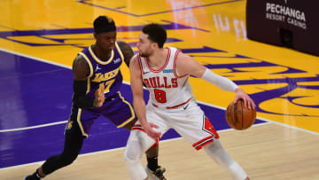 Zach LaVine, Dennis Schroder, Chicago Bulls Mandatory Credit: Gary A. Vasquez-USA TODAY Sports
