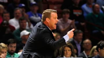 GREENVILLE, SC - MARCH 17: Head coach Steve Wojciechowski of the Marquette Golden Eagles reacts in the first half against the South Carolina Gamecocks during the first round of the 2017 NCAA Men's Basketball Tournament at Bon Secours Wellness Arena on March 17, 2017 in Greenville, South Carolina. (Photo by Kevin C. Cox/Getty Images)