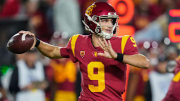 Kedon Slovis, USC Trojans. (Mandatory Credit: Robert Hanashiro-USA TODAY Sports)