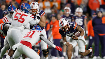 Auburn football aims to get back to .500 overall in the Bryan Harsin era with an SEC West clash with Ole Miss on the road Mandatory Credit: John Reed-USA TODAY Sports