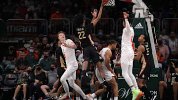 Jan 22, 2022; Coral Gables, Florida, USA; Mandatory Credit: Jasen Vinlove-USA TODAY Sports
