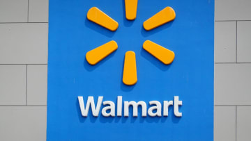 CHICAGO, ILLINOIS - MAY 18: The company logo is shown on the front of the building at a Walmart store on May 18, 2023 in Chicago, Illinois. Walmart, the world's largest retailer, today reported first-quarter same-store sales growth that beat expectations and the company raised its full-year forecast. (Photo by Scott Olson/Getty Images)