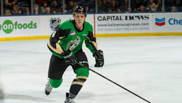 KELOWNA, BC - JANUARY 19: Kaiden Guhle (Photo by Marissa Baecker/Getty Images)