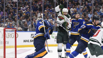 St. Louis Blues goaltender Jordan Binnington (50)Mandatory Credit: Jeff Le-USA TODAY Sports
