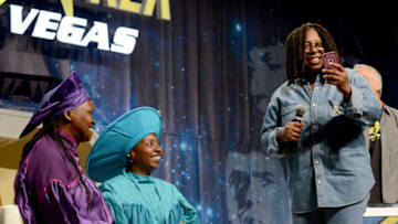 Whoopi Goldberg at a Star Trek convetion (Photo by Albert L. Ortega/Getty Images)