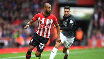 SOUTHAMPTON, ENGLAND - AUGUST 12: Nathan Redmond of Southampton runs with the ball during the Premier League match between Southampton FC and Burnley FC at St Mary's Stadium on August 12, 2018 in Southampton, United Kingdom. (Photo by Mike Hewitt/Getty Images)