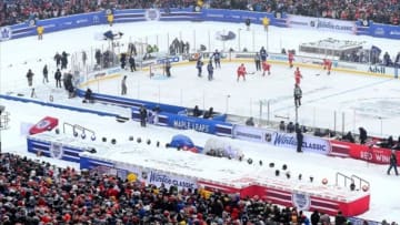 Jan 1, 2014; Ann Arbor, MI, USA; A general view of Michigan Stadium during the 2014 Winter Classic hockey game between the Detroit Red Wings and the Toronto Maple Leafs. Mandatory Credit: Andrew Weber-USA TODAY Sports