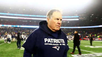 Bill Belichick of the New England Patriots (Photo by Adam Glanzman/Getty Images)