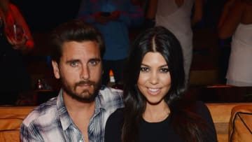 LAS VEGAS, NV - APRIL 18: Scott Disick and Kourtney Kardashian celebrate Kourtney Kardashian's birthday at 1 OAK Nightclub at The Mirage Hotel & Casino on April 18, 2015 in Las Vegas, Nevada. (Photo by Denise Truscello/WireImage)