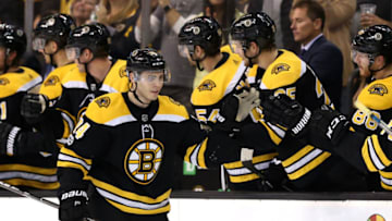 BOSTON, MA - OCTOBER 5: Jake DeBrusk