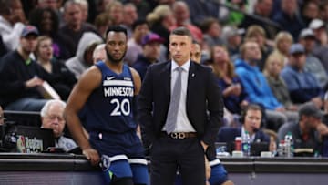 MINNEAPOLIS, MN - APRIL 7 : Head Coach Ryan Saunders of the Minnesota Timberwolves. Copyright 2019 NBAE (Photo by Jordan Johnson/NBAE via Getty Images)