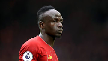 Liverpool's Sadio Mane during the Premier League match at Anfield, Liverpool. (Photo by Peter Byrne/PA Images via Getty Images)