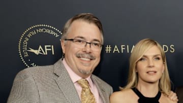 LOS ANGELES, CALIFORNIA - JANUARY 13: (L-R) Vince Gilligan, Rhea Seehorn, Peter Gould, and Bob Odenkirk attend the AFI Awards Luncheon at Four Seasons Hotel Los Angeles at Beverly Hills on January 13, 2023 in Los Angeles, California. (Photo by Kevin Winter/Getty Images)