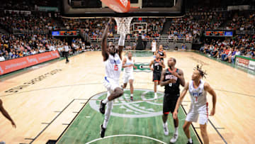 LA ClippersJonathan Motley(Photo by Bill Baptist/NBAE via Getty Images)