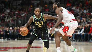 Terry Rozier, Andre Drummond, Chicago Bulls (Photo by Jamie Sabau/Getty Images)