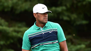 BLAINE, MINNESOTA - JULY 25: Tony Finau of the United States plays his shot from the second tee during the third round of the 3M Open on July 25, 2020 at TPC Twin Cities in Blaine, Minnesota. (Photo by Stacy Revere/Getty Images)