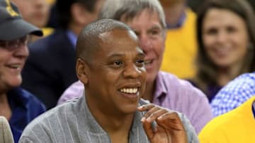 OAKLAND, CA - JUNE 01: Recording artist Jay-Z attends Game 1 of the 2017 NBA Finals at ORACLE Arena on June 1, 2017 in Oakland, California. NOTE TO USER: User expressly acknowledges and agrees that, by downloading and or using this photograph, User is consenting to the terms and conditions of the Getty Images License Agreement. (Photo by Ezra Shaw/Getty Images)