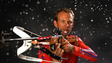 PARK CITY, UT - SEPTEMBER 25: Biathlete Lowell Bailey poses for a portrait during the Team USA Media Summit ahead of the PyeongChang 2018 Olympic Winter Games on September 25, 2017 in Park City, Utah. (Photo by Ezra Shaw/Getty Images)