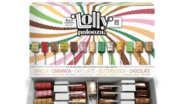 The 2023 Lollypalooza Lineup Box, photo provided by See's Candies