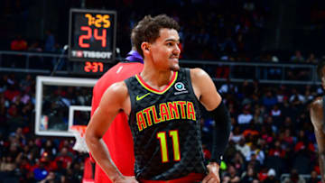 Trae Young #11 of the Atlanta Hawks (Photo by Scott Cunningham/NBAE via Getty Images)