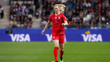 REIMS, FRANCE - JUNE 11: Samantha Mewis #3 of USA controls the ball during the 2019 FIFA Women's World Cup France group F match between USA and Thailand at Stade Auguste Delaune on June 11, 2019 in Reims, France. (Photo by Catherine Steenkeste/Getty Images)