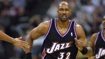 Karl Malone, Utah Jazz Credit: Ronald Martinez/Allsport