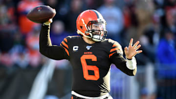 Baker Mayfield, Cleveland Browns. (Photo by Jason Miller/Getty Images)