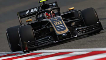 SHANGHAI, CHINA - APRIL 12: Kevin Magnussen of Denmark driving the (20) Haas F1 Team VF-19 Ferrari (Photo by Mark Thompson/Getty Images)