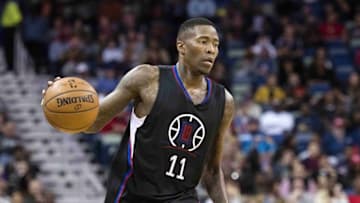 Dec 2, 2016; New Orleans, LA, USA; LA Clippers guard Jamal Crawford (11) brings the ball up court against the New Orleans Pelicans during the second quarter at the Smoothie King Center. Mandatory Credit: Jerome Miron-USA TODAY Sports