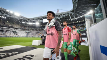 TURIN, ITALY - AUGUST 14: Juventus player Weston McKennie during the friendly match between Juventus and Atalanta at Allianz Stadium on August 14, 2021 in Turin, Italy. (Photo by Daniele Badolato - Juventus FC/Getty Images)
