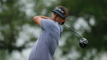 SAN ANTONIO, TEXAS - APRIL 06: Hank Lebioda of the United States plays his shot from the second tee during the third round of the 2019 Valero Texas Open at TPC San Antonio Oaks Course on April 06, 2019 in San Antonio, Texas. (Photo by Michael Reaves/Getty Images)