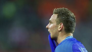 Vincent Janssen of Holland during the International friendly match between Poland and Netherlands on June 1, 2016 at the Gdansk Arena in Gdansk, Poland.(Photo by VI Images via Getty Images)
