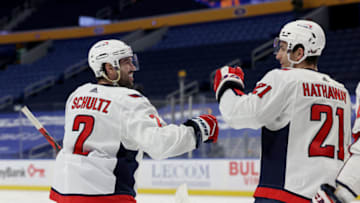 Justin Schultz, Garnet Hathaway, Washington Capitals Mandatory Credit: Timothy T. Ludwig-USA TODAY Sports