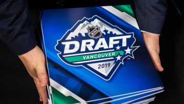 TORONTO, ON - APRIL 10: An NHL official holds the cards during The National Hockey League Draft Lotteryat the CBC Studios on April 10, 2019 in Toronto, Ontario, Canada. (Photo by Kevin Sousa/NHLI via Getty Images)