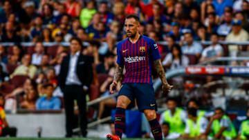 Paco Alcacer from Spain during the Joan Gamper trophy game between FC Barcelona and CA Boca Juniors in Camp Nou Stadium at Barcelona, on 15 of August of 2018, Spain. (Photo by Xavier Bonilla/NurPhoto via Getty Images)