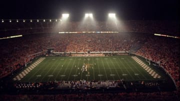 14 Nov 1998: An overall view from inside Neyland Stadium in Knoxville, Tennessee during a game between the Tennessee Volunteers and the Arkansas Razorbacks. The Volunteers defeated the Razorbacks 28-24. Mandatory Credit: Tom Hauck /Allsport