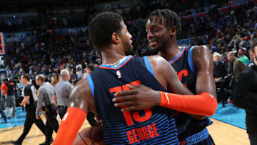 Paul George, Jerami Grant, OKC Thunder (Photo by Zach Beeker/NBAE via Getty Images)