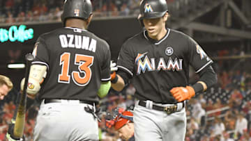 WASHINGTON, DC - AUGUST 28: Christian Yelich