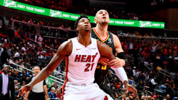 Hassan Whiteside against the Atlanta Hawks (Photo by Scott Cunningham/NBAE via Getty Images)