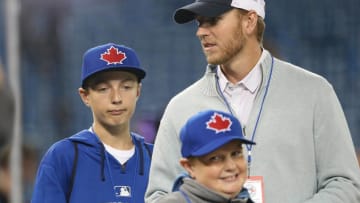 TORONTO, CANADA - APRIL 4: Former player Roy Halladay